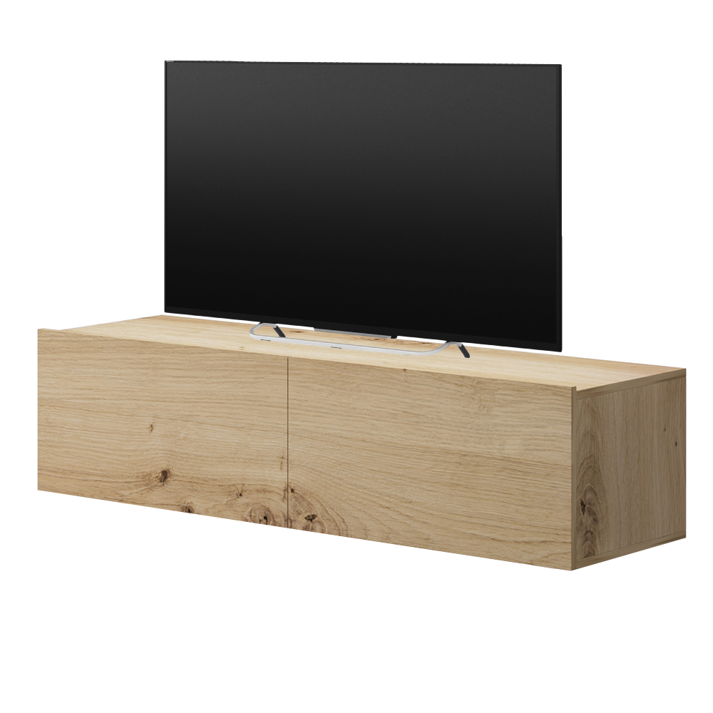 Szafka RTV Bugar 120 cm dąb artisan wisząca - zdjęcie 1