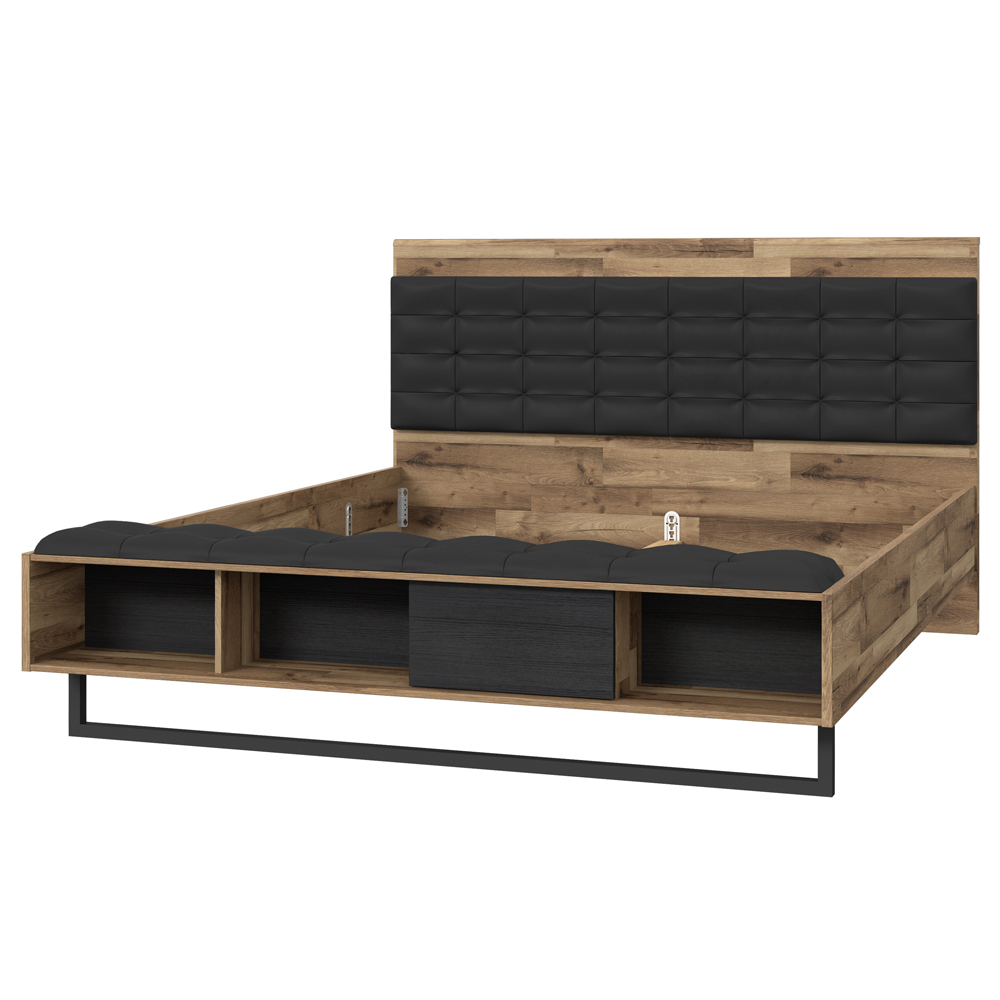 Łóżko ze stelażem Jakobina 160x200 cm - zdjęcie 1