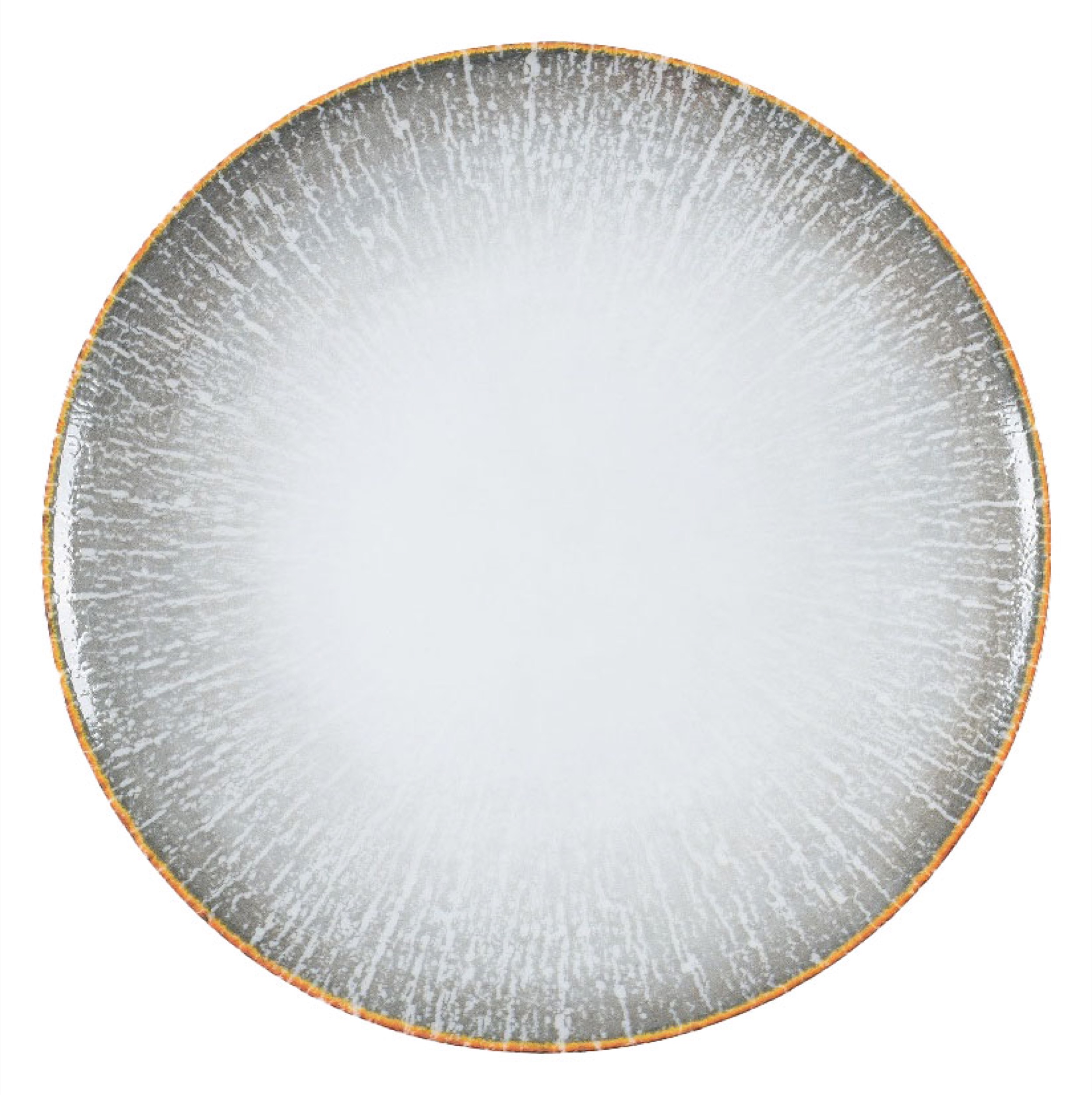 Talerz płytki porcelanowy Boss 20,5 cm szaro-brązowy - zdjęcie 1