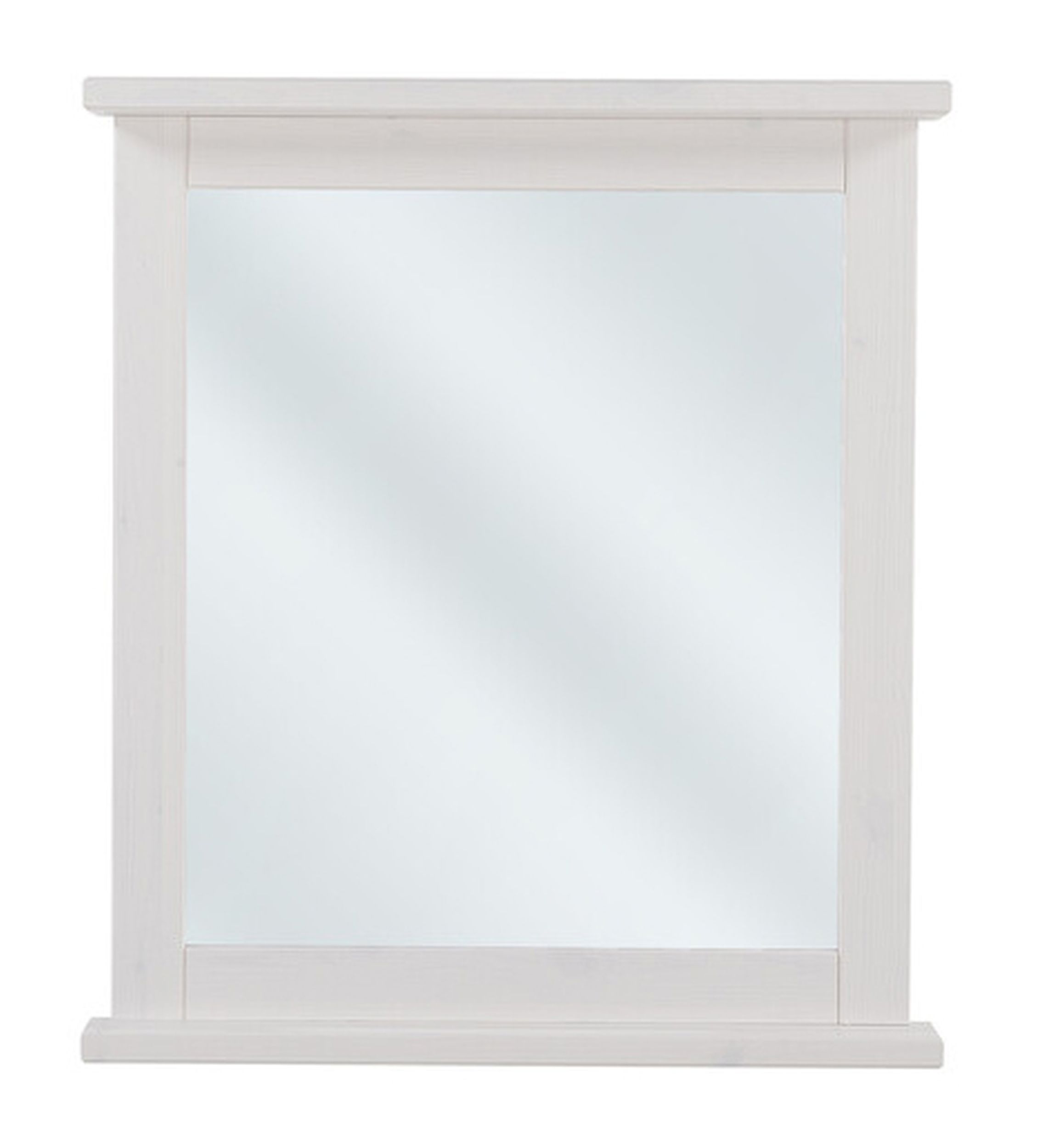Lustro ścienne Octavia 80x70 cm w białej ramie - zdjęcie 1