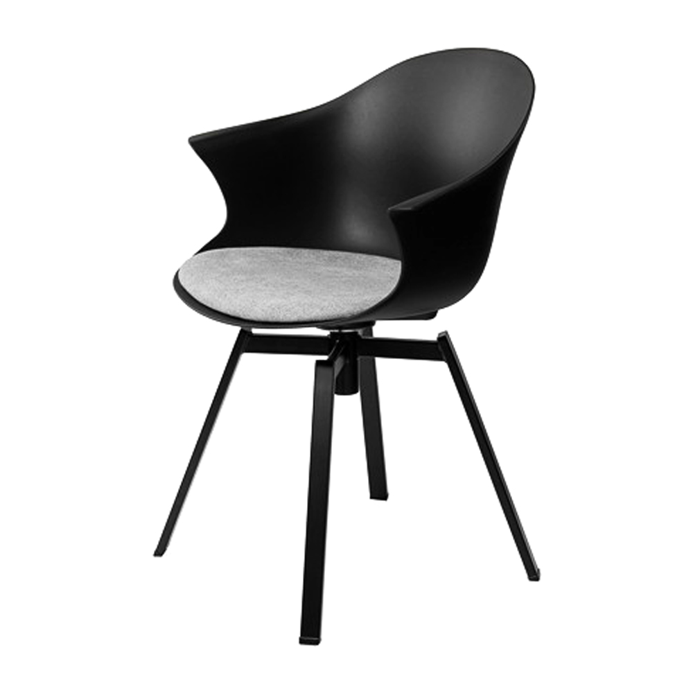 Krzesło Elderflower czarne - zdjęcie 1