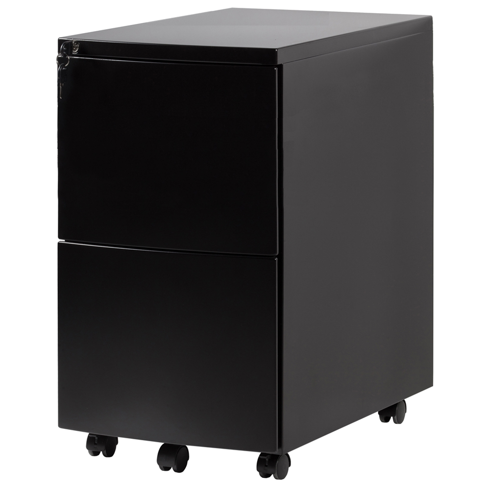 Kontenerek metalowy pod biurko RPH-02 czarny - zdjęcie 1