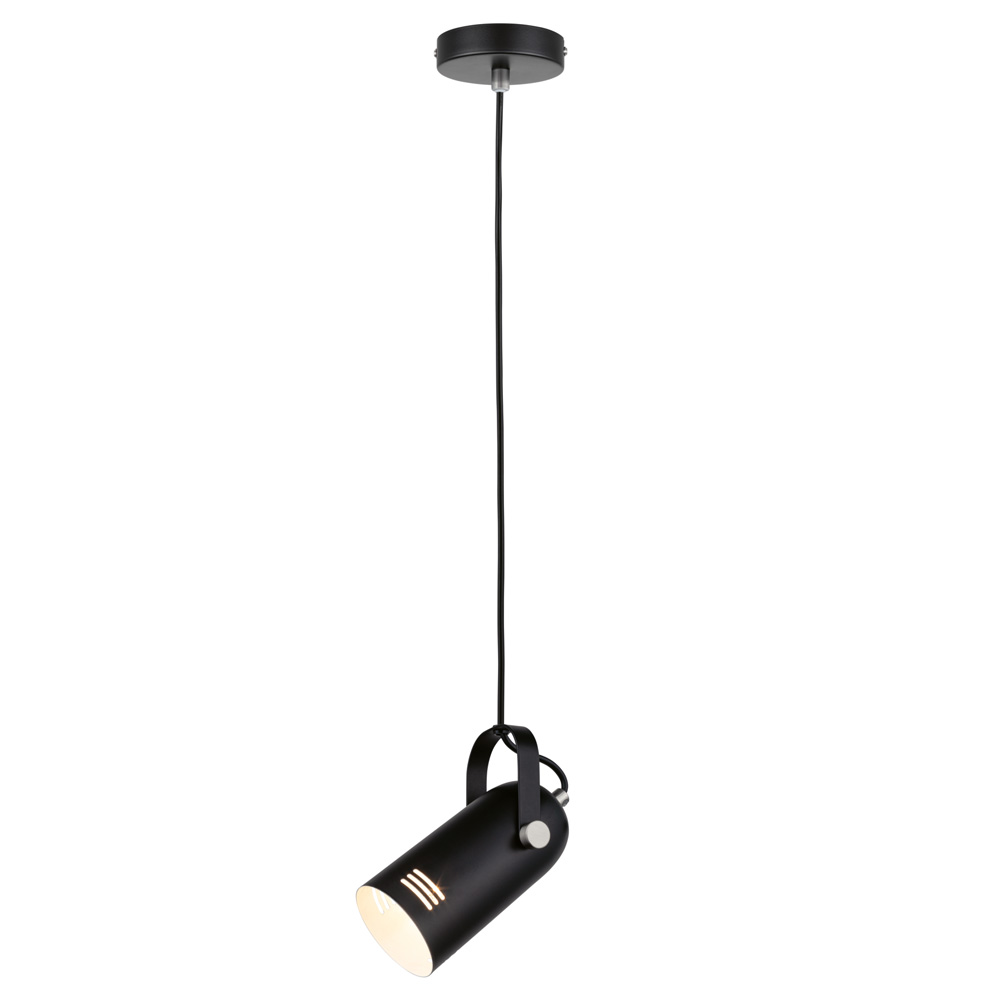 Lampa wisząca Nibbler w formie reflektora czarna - zdjęcie 1