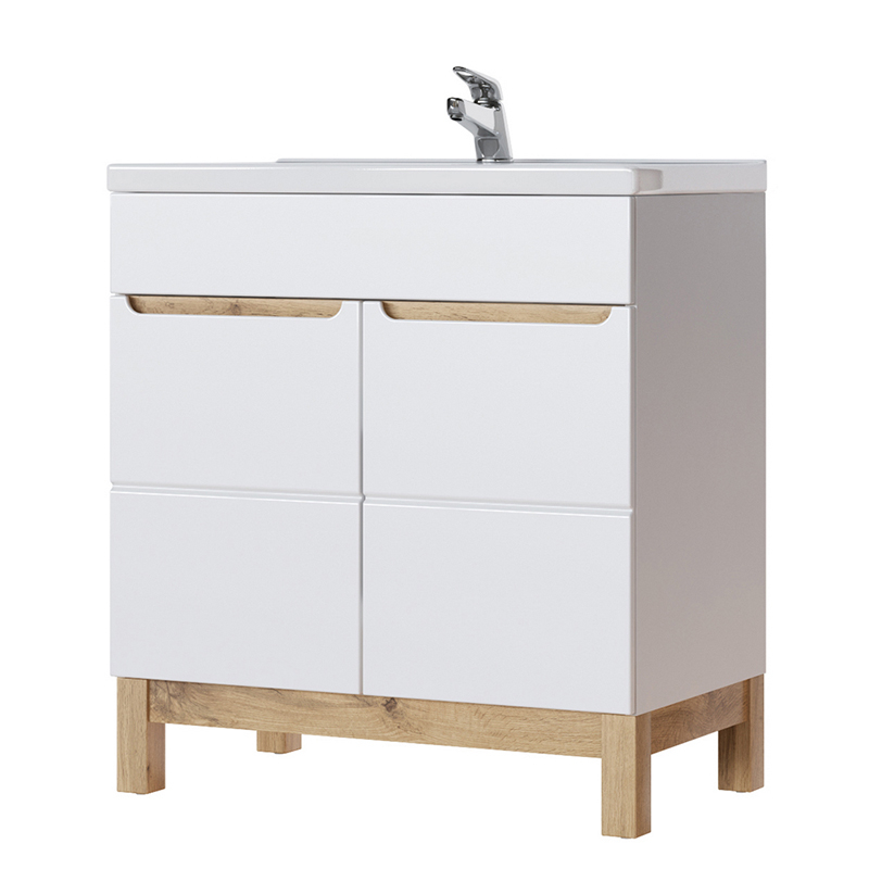 Szafka pod umywalkę Jakkarta biała 80 cm - zdjęcie 1