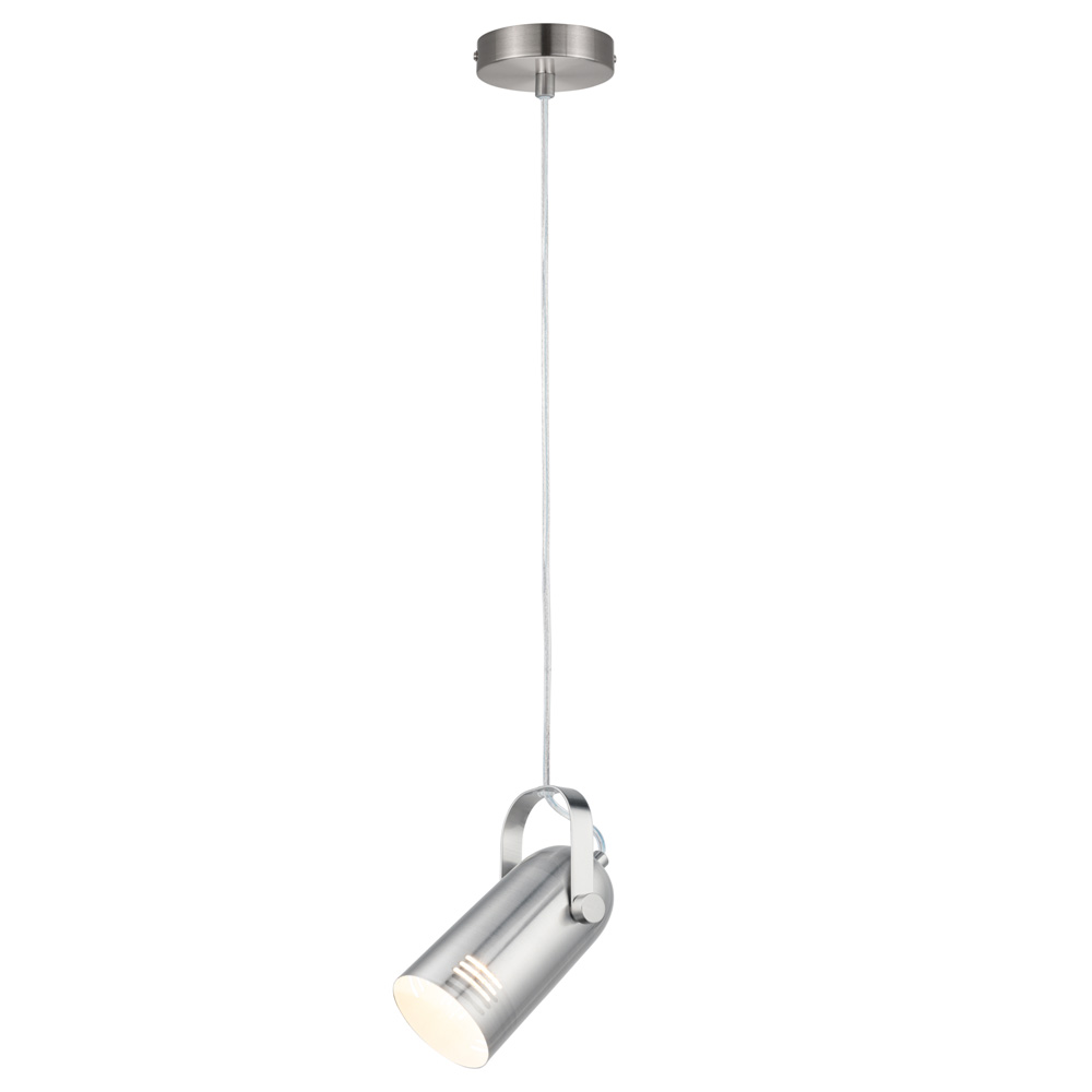Lampa wisząca Nibbler w formie reflektora srebrna - zdjęcie 1