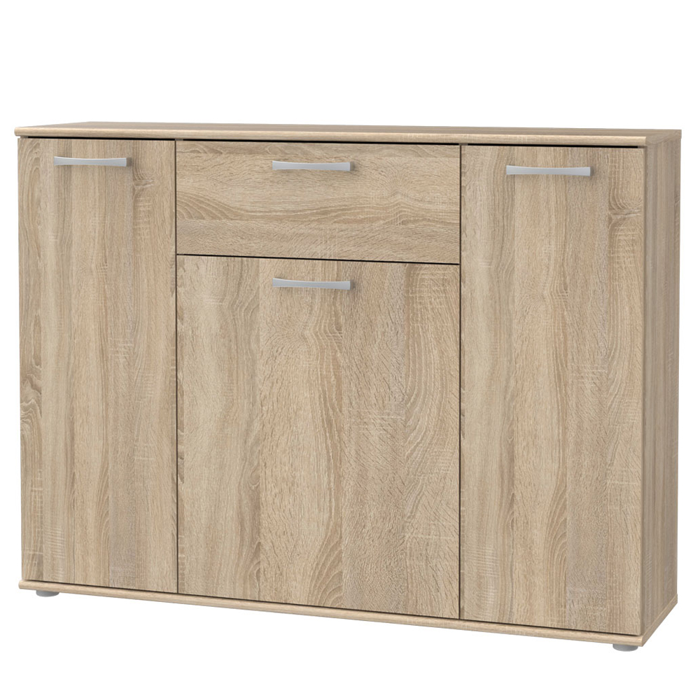 Komoda trzydrzwiowa Niko z szufladą szeroka - zdjęcie 1