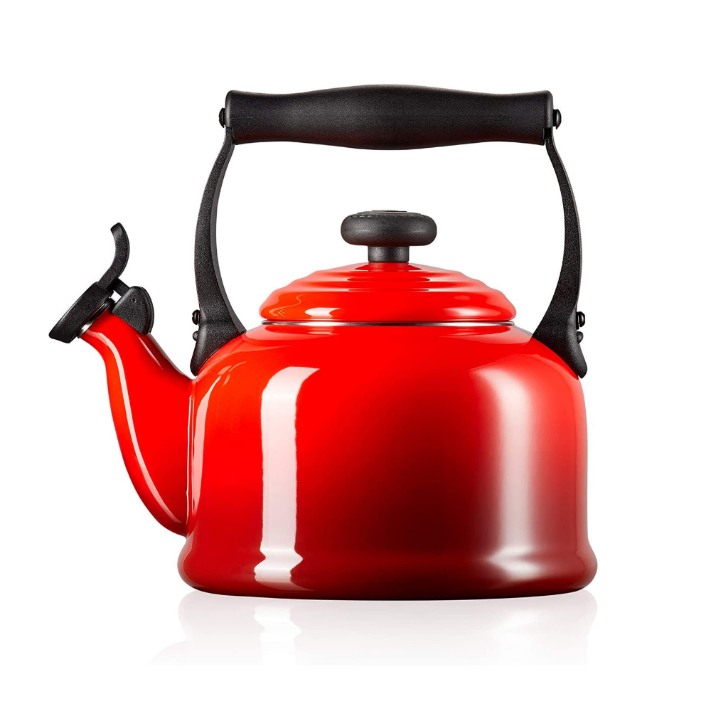 Le Creuset - Czajnik ze stali węglowej Traditional czerwony - zdjęcie 1