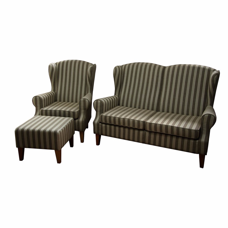 Komplet wypoczynkowy Medellin sofa i fotel z podnóżkiem - zdjęcie 1