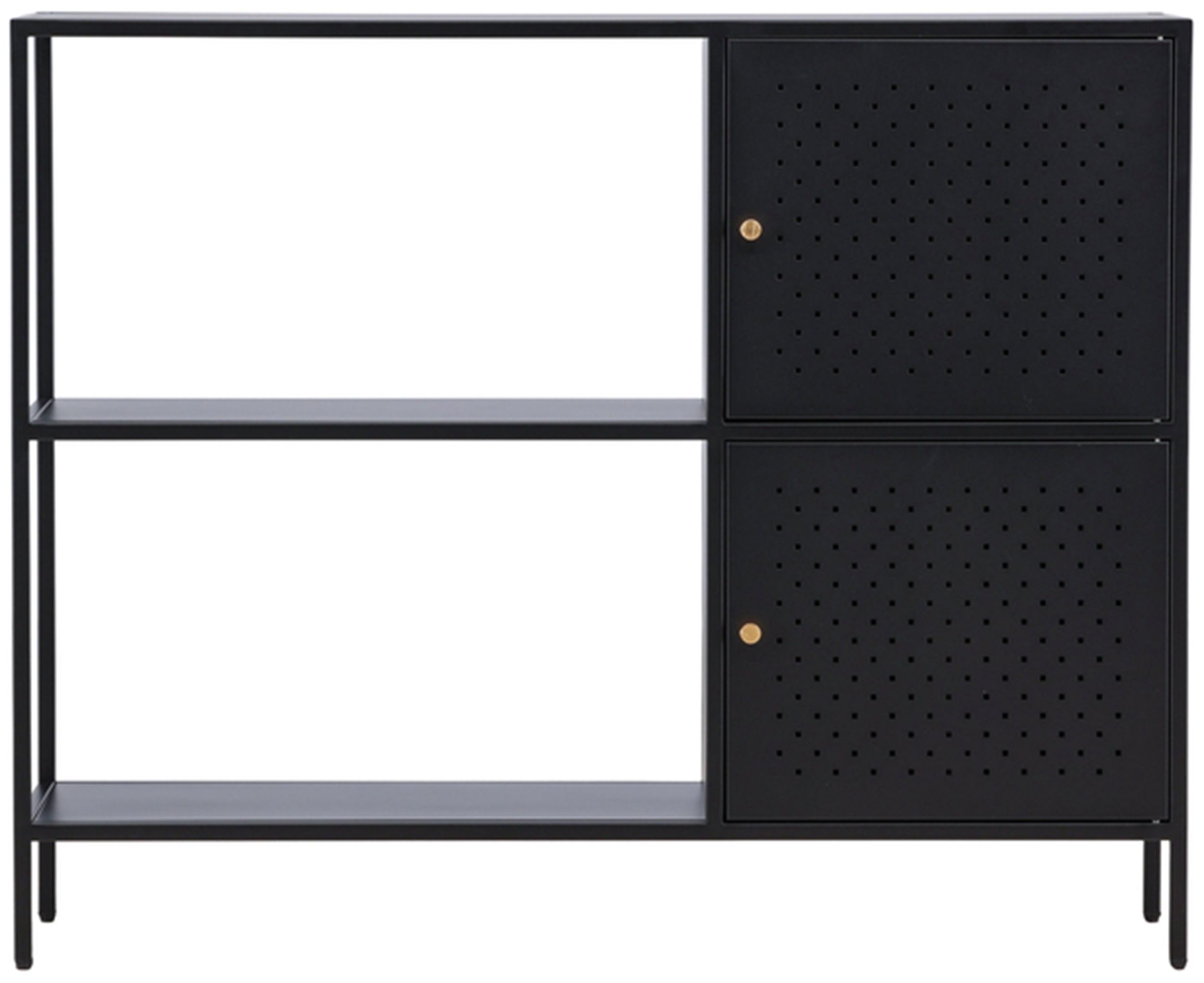 Szafka Tastly 100 x 75 cm stalowa czarna - zdjęcie 1