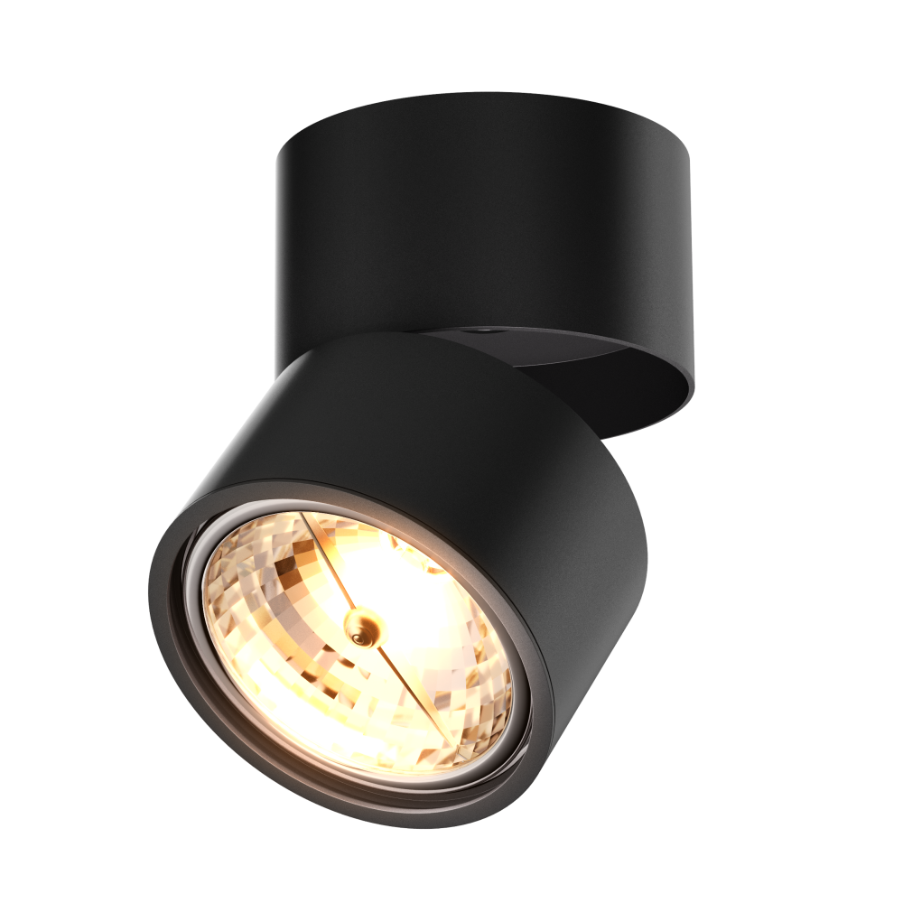 Kinkiet Darwin okrągły czarny - zdjęcie 1