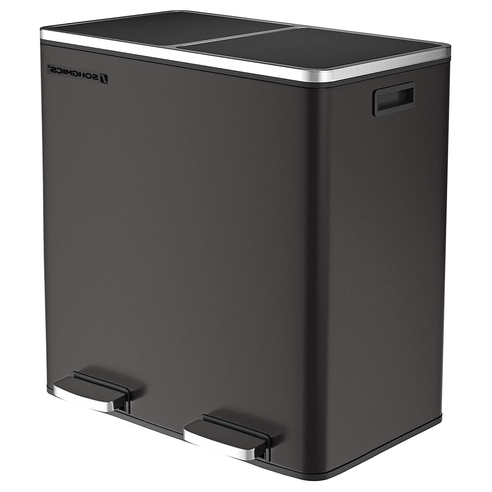 Kosz na śmieci Wasset 2x30l dwukomorowy - zdjęcie 1