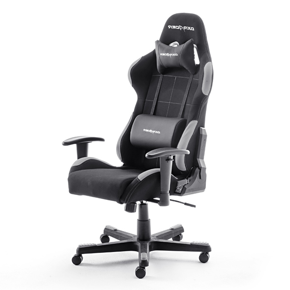 Fotel gamingowy Jeremih czarno-szary - zdjęcie 1