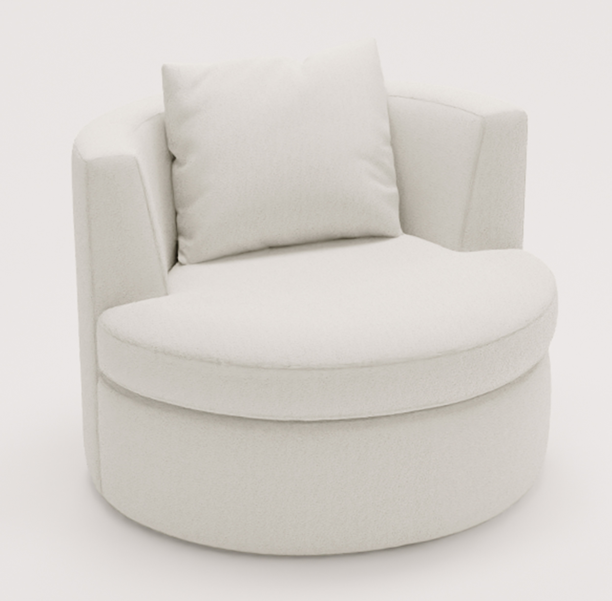 Fotel kubełkowy Tollentino beżowy velvet łatwoczyszczący - zdjęcie 1