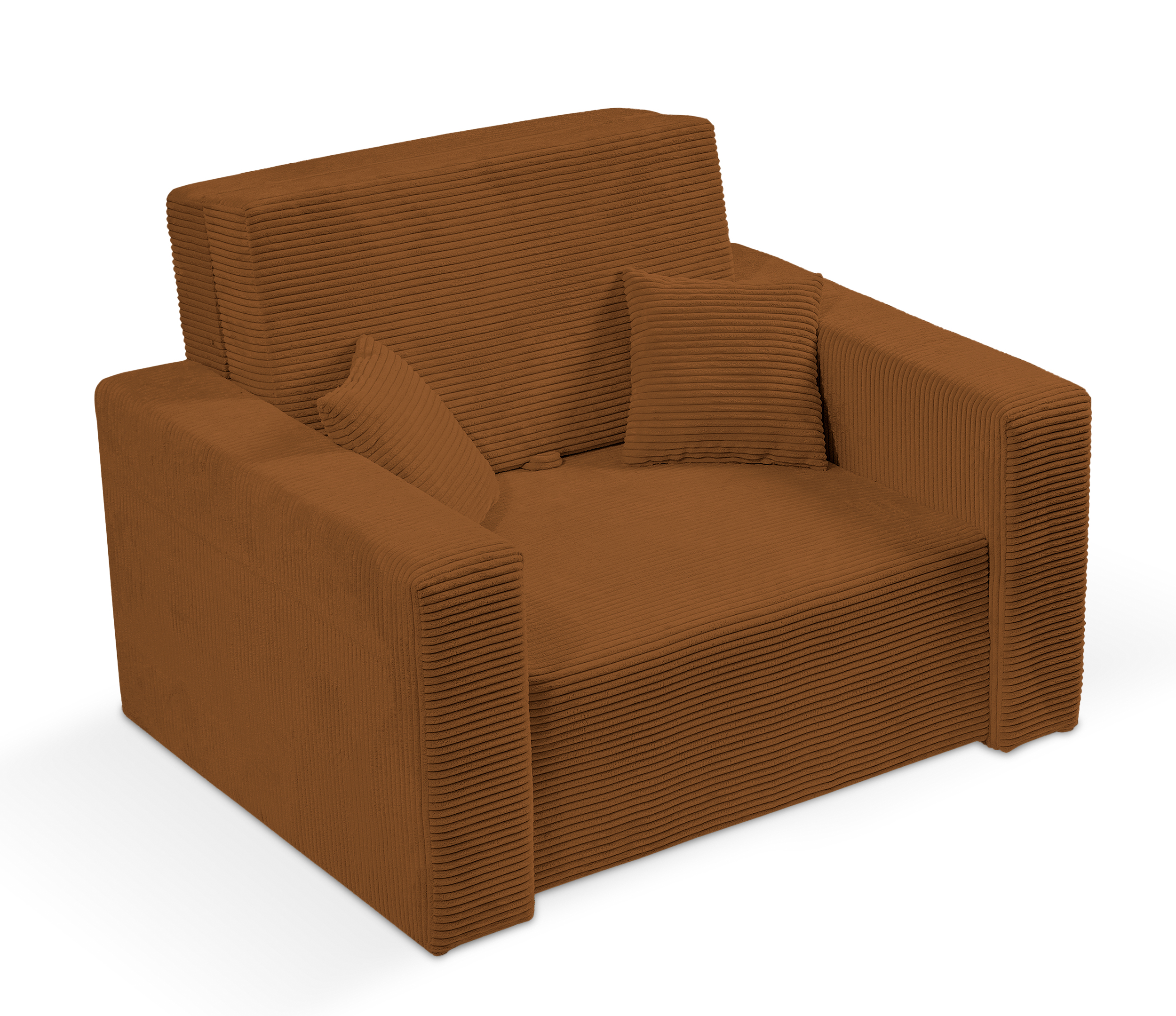 Amerykanka jednoosobowa Peroso miedziana z pojemnikiem sztruks - zdjęcie 1