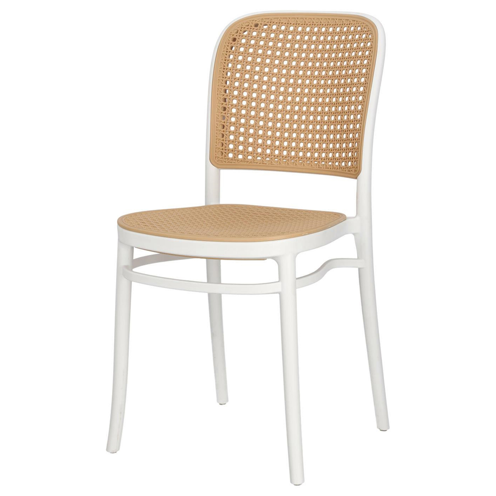 Krzesło z tworzywa Bunizer białe - zdjęcie 1