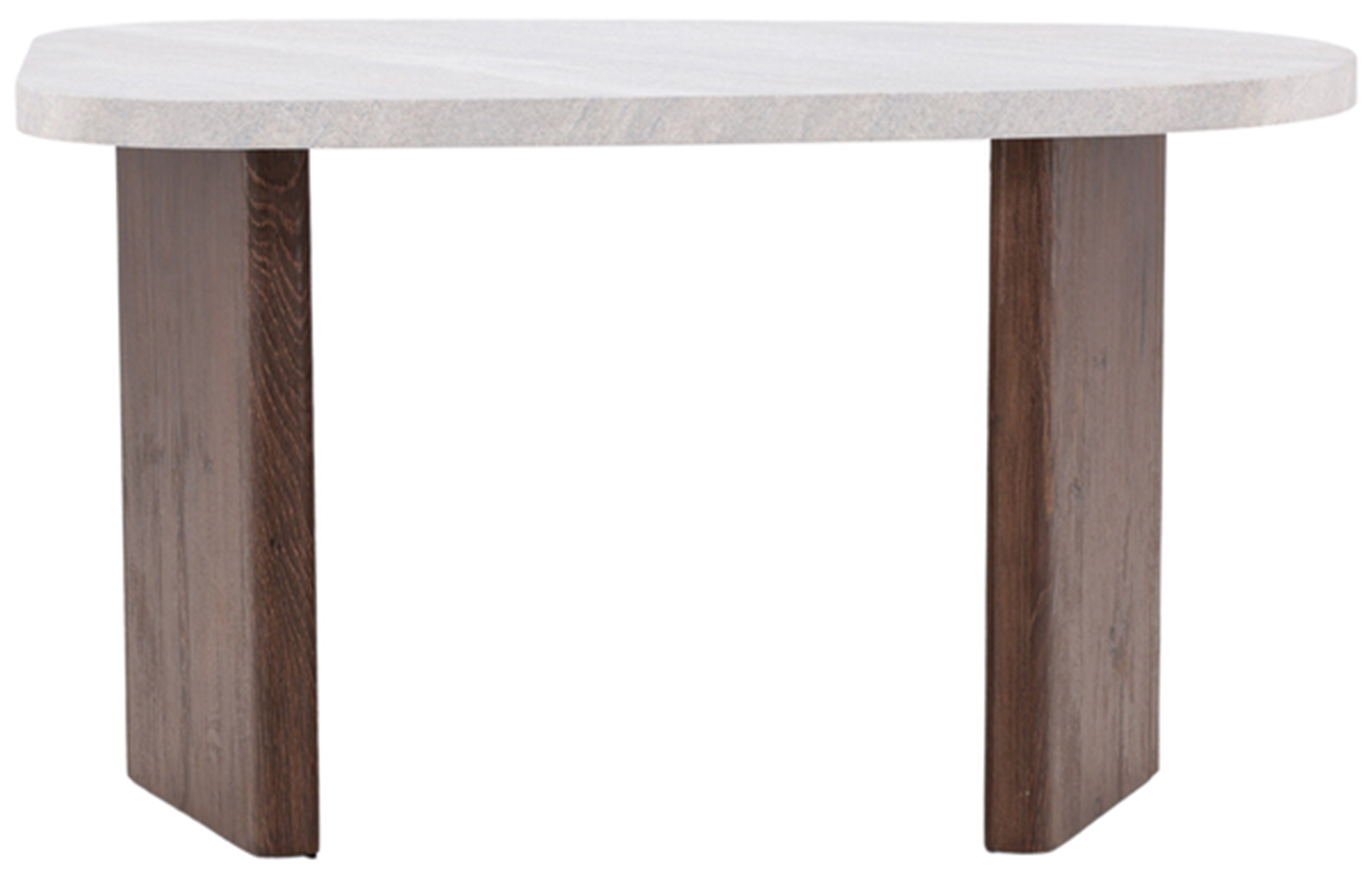 Stolik boczny Ritony 45 x 70 cm mokka / jasnoszary - zdjęcie 1