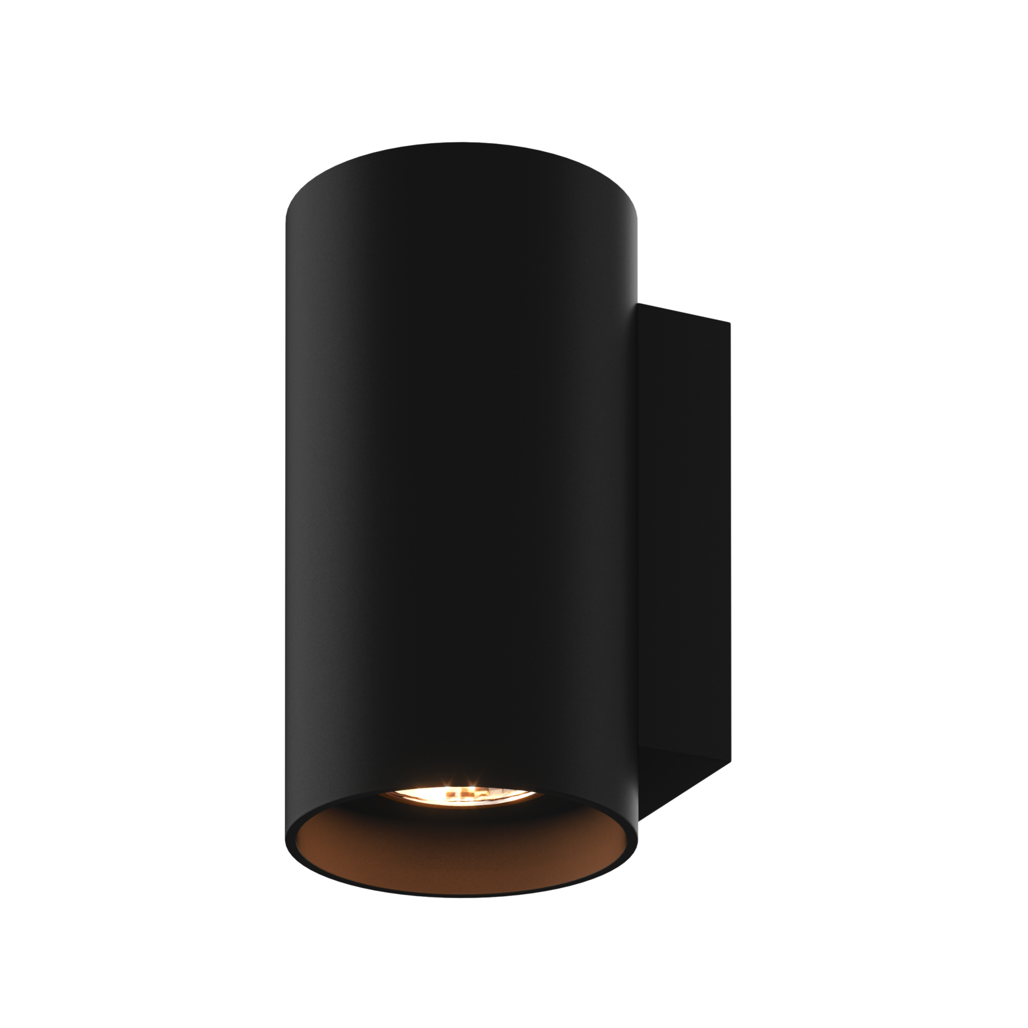 Kinkiet Natasha okrągły czarny - zdjęcie 1