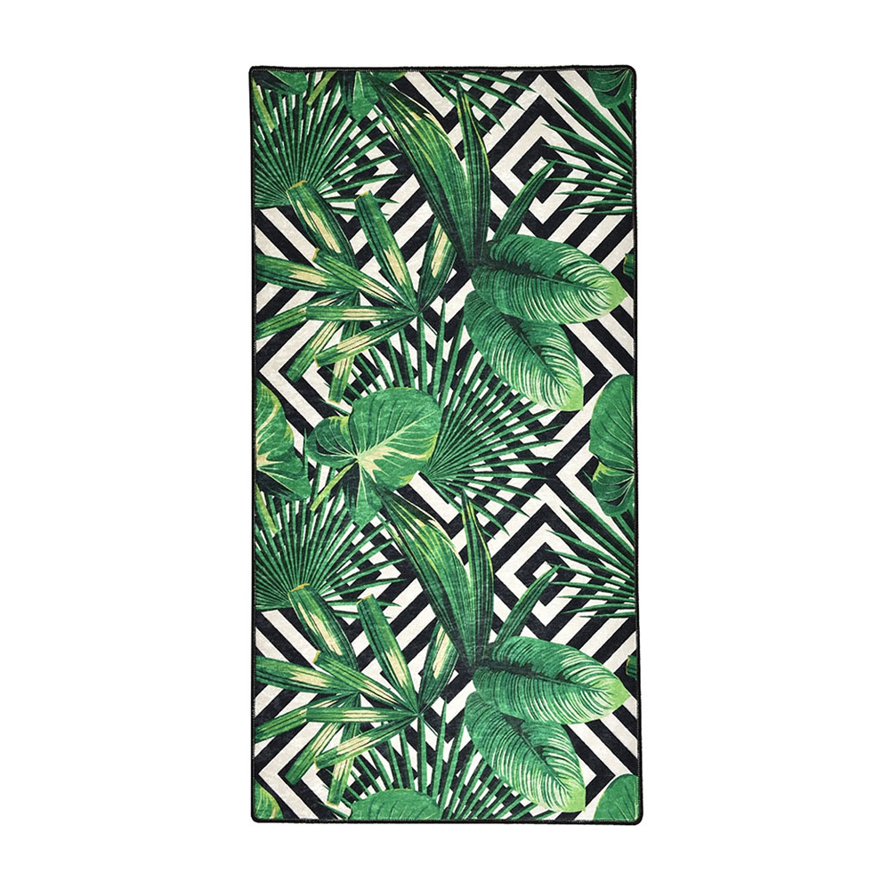 Dywan nowoczesny Clusly zielono-czarny - zdjęcie 1