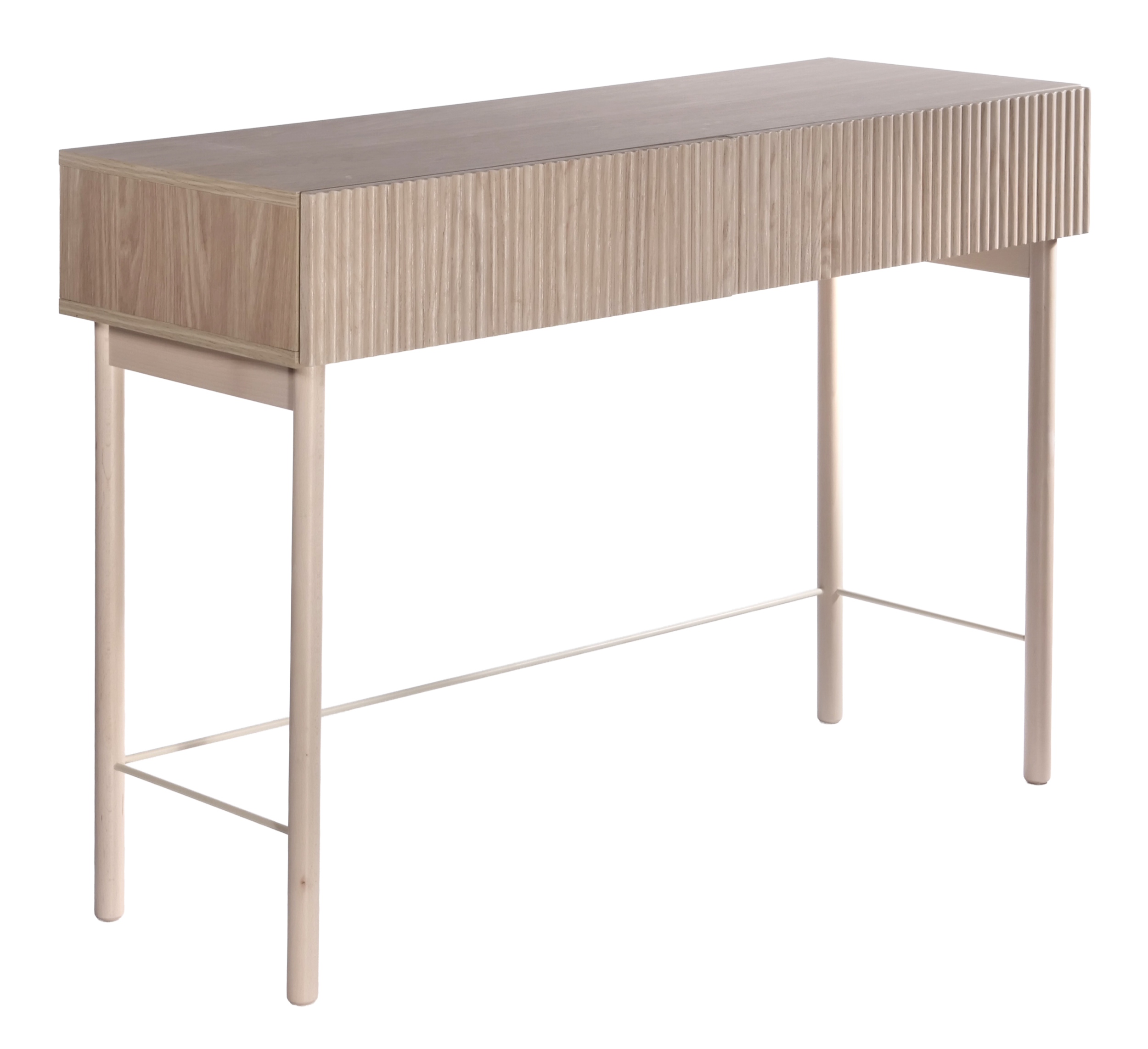 Schminktisch Nolie mit Schublade und Beinen 110 cm geölte Eiche - zdjęcie 1