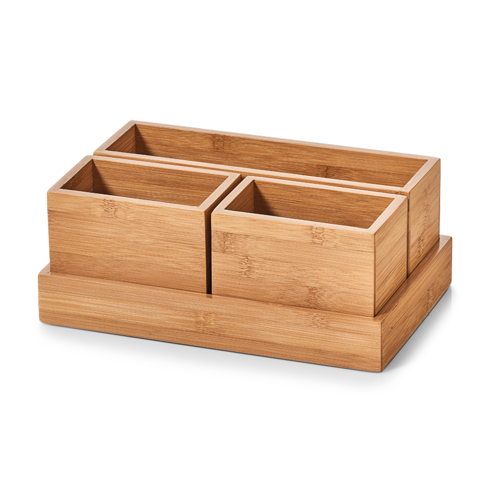 Zestaw organizerów Wondle z bambusa - zdjęcie 1