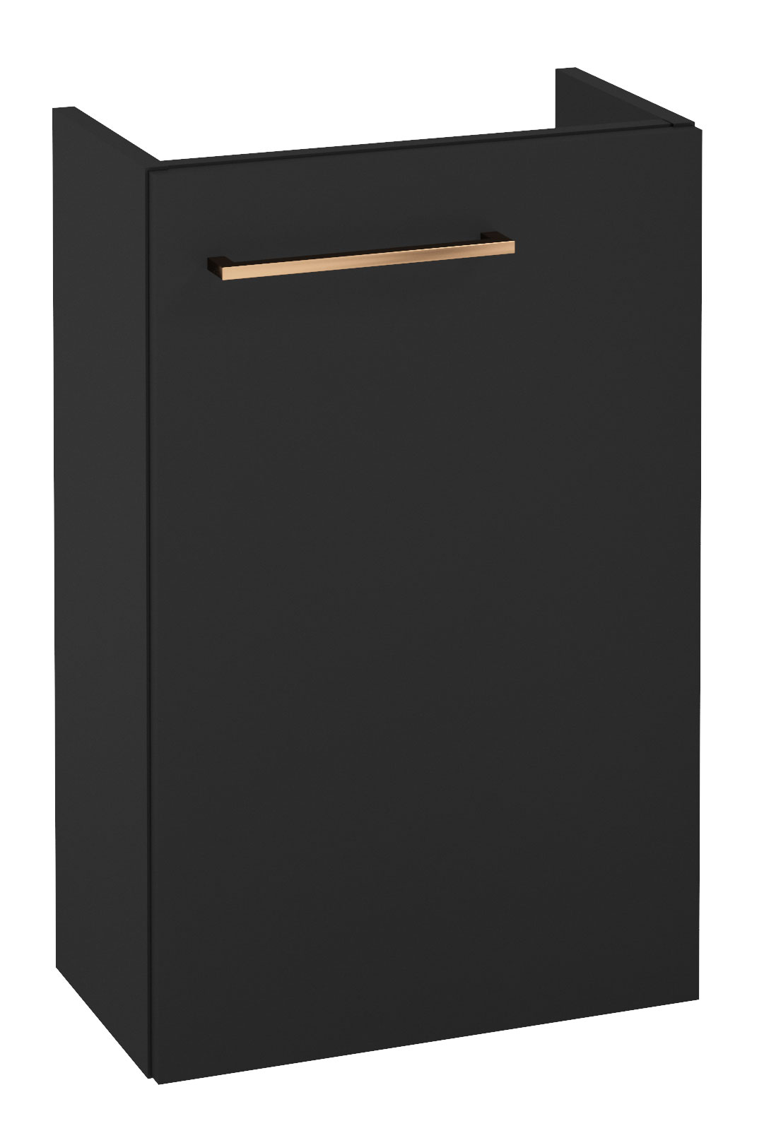 Szafka pod umywalkę Modullac 39 cm czarna ze złotym uchwytem - zdjęcie 1