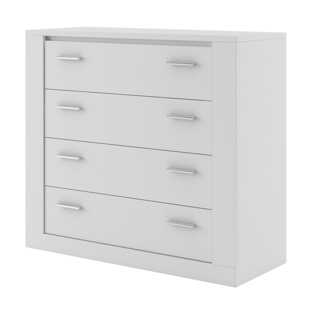 Komoda Arti z czterema szufladami biały - zdjęcie 1