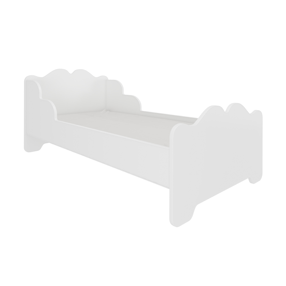 Łóżko dziecięce Mermi 160x80 cm białe - zdjęcie 1
