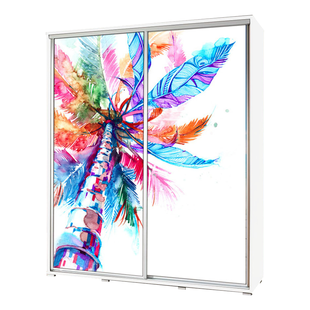 Szafa Wenecja 155 cm Akwarelowa palma - zdjęcie 1