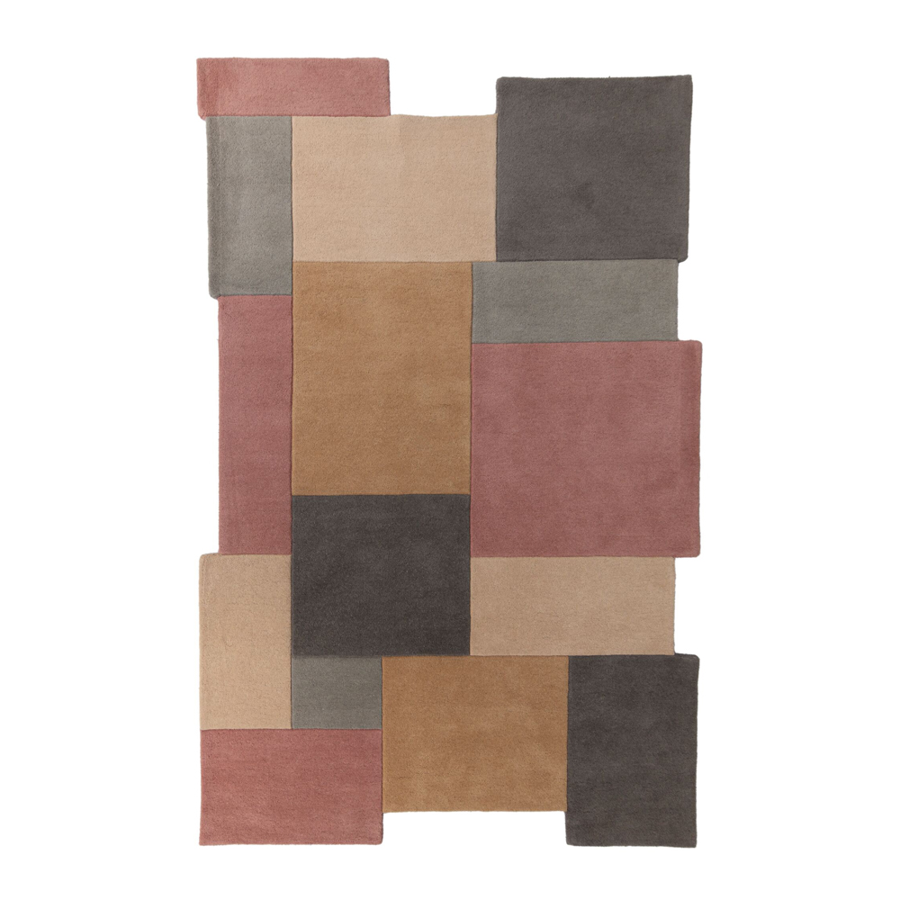 Dywan wełniany Collage pastelowy - zdjęcie 1