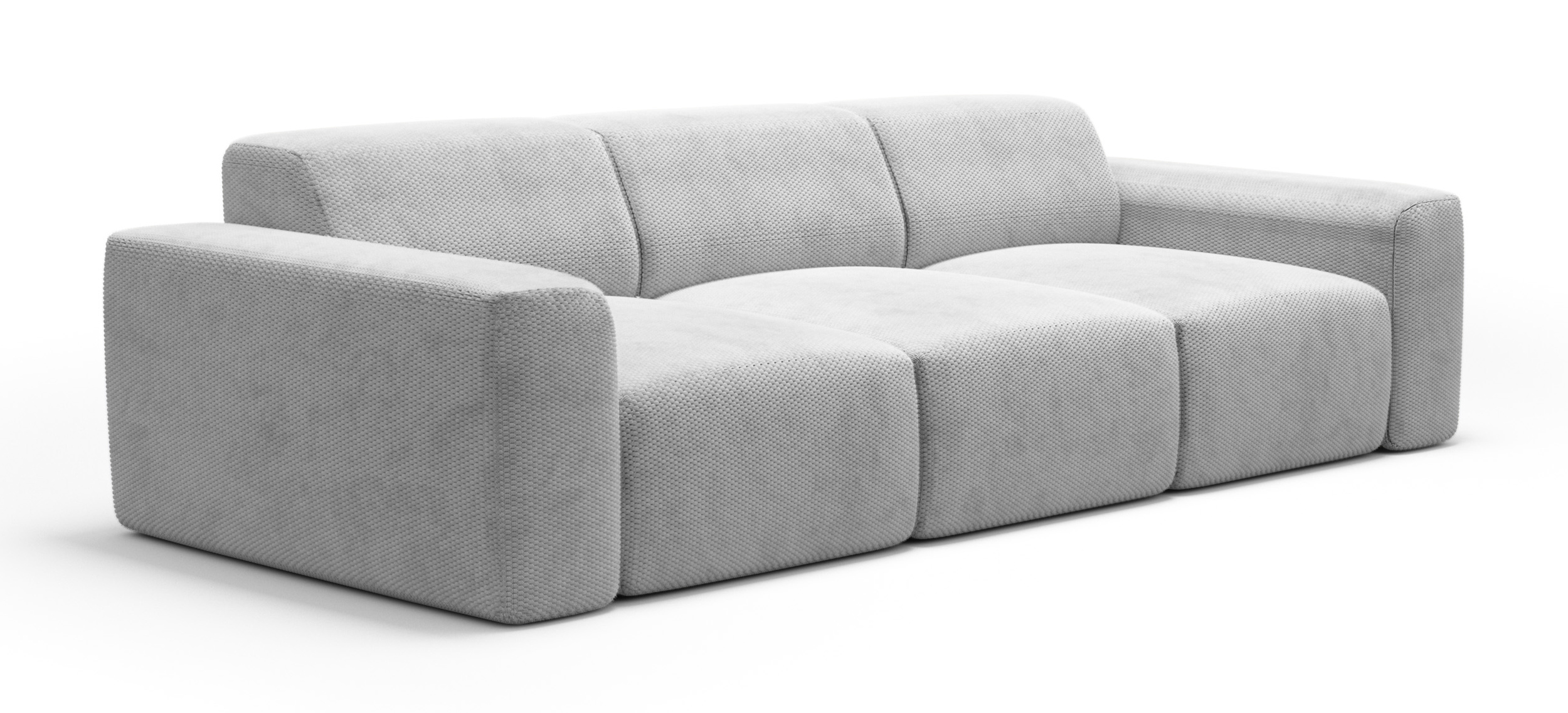 Sofa trzyosobowa Terrafino szara w tkaninie hydrofobowej - zdjęcie 1
