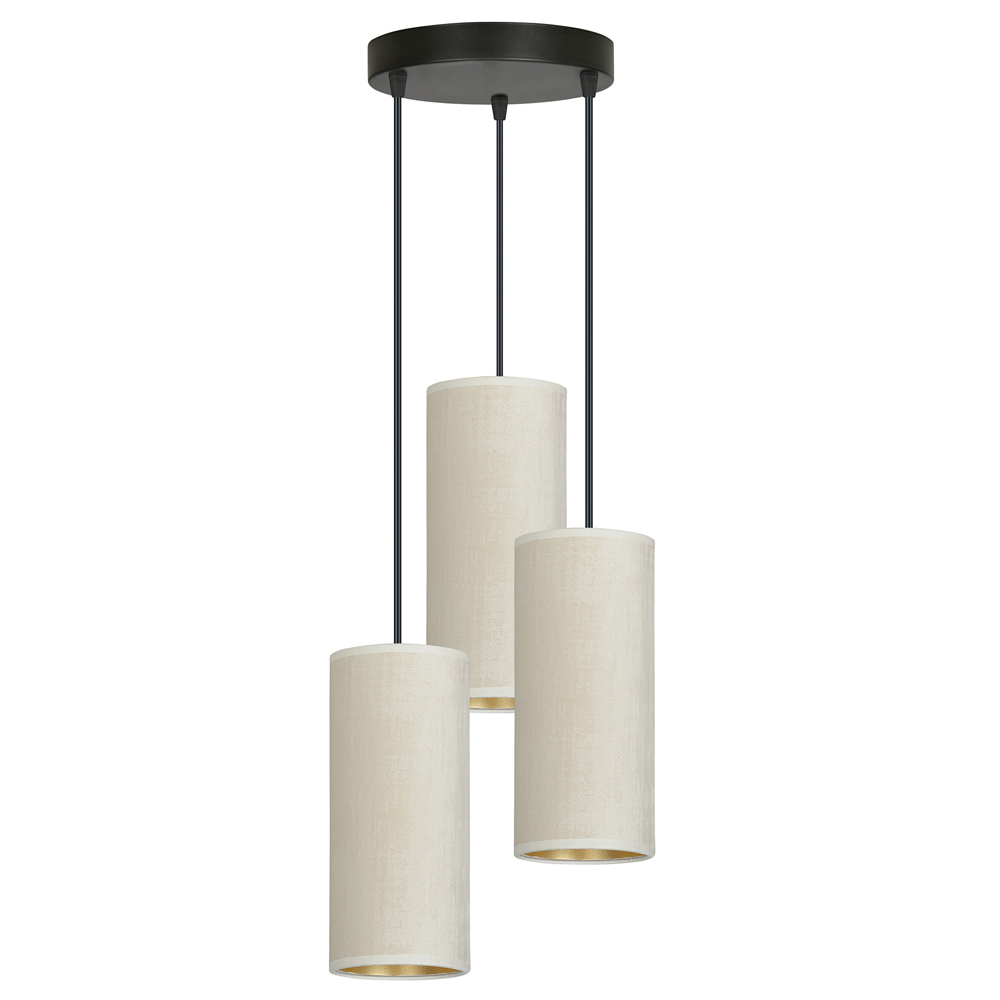 Lampa wisząca Bonett x3 asymetryczna średnica 35 cm biała - zdjęcie 1