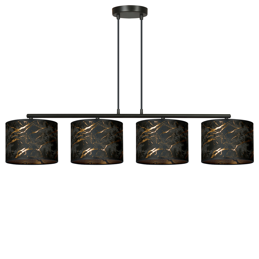 Lampa wisząca Borra x4 97 cm czarny marmur - zdjęcie 1