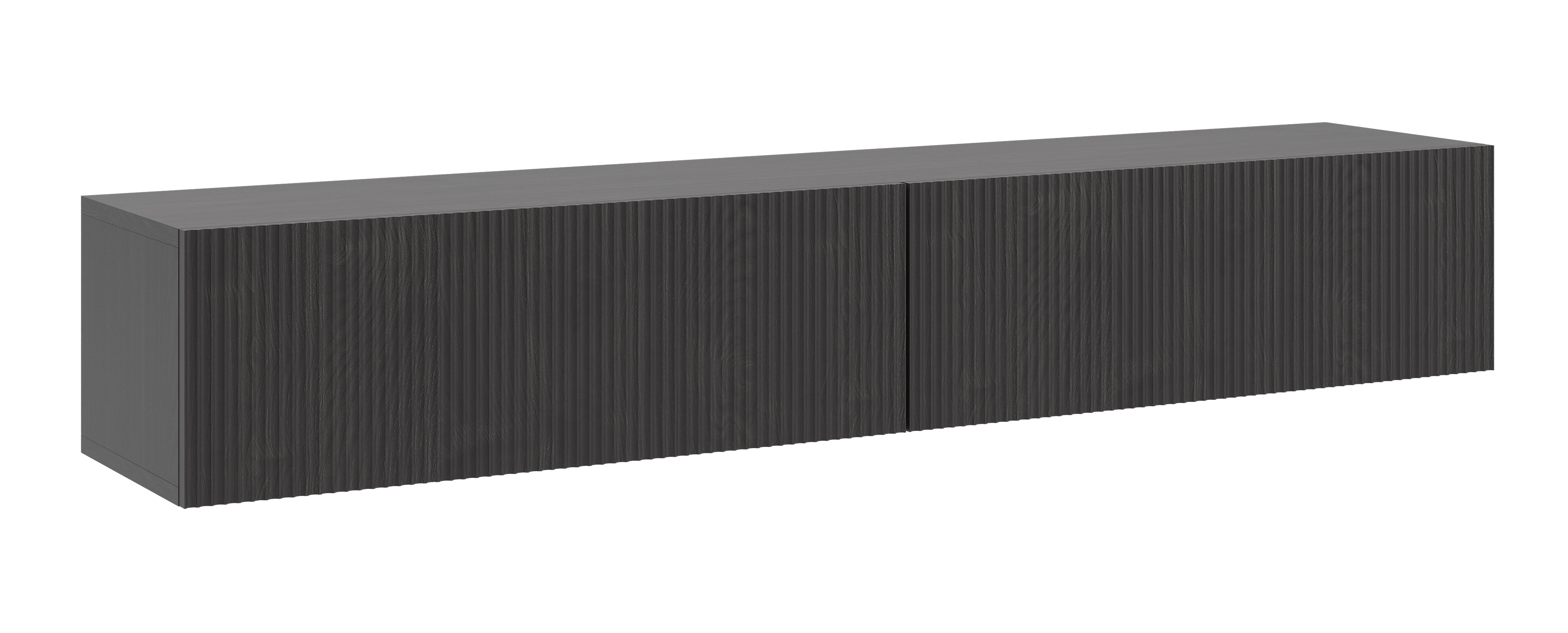 Szafka RTV Nolie 175 cm wisząca Jesion Portland Czarny - zdjęcie 1