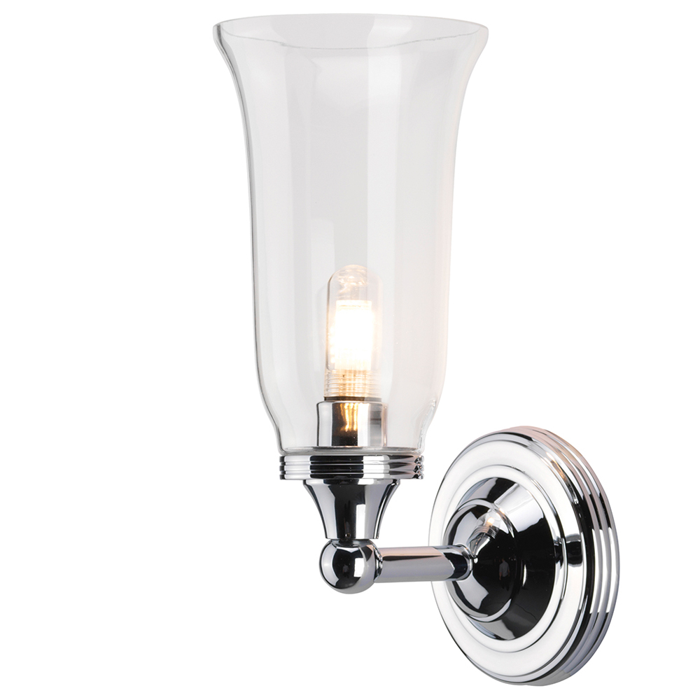 Kinkiet ścienny Osentia w kształcie latarni chrom - zdjęcie 1