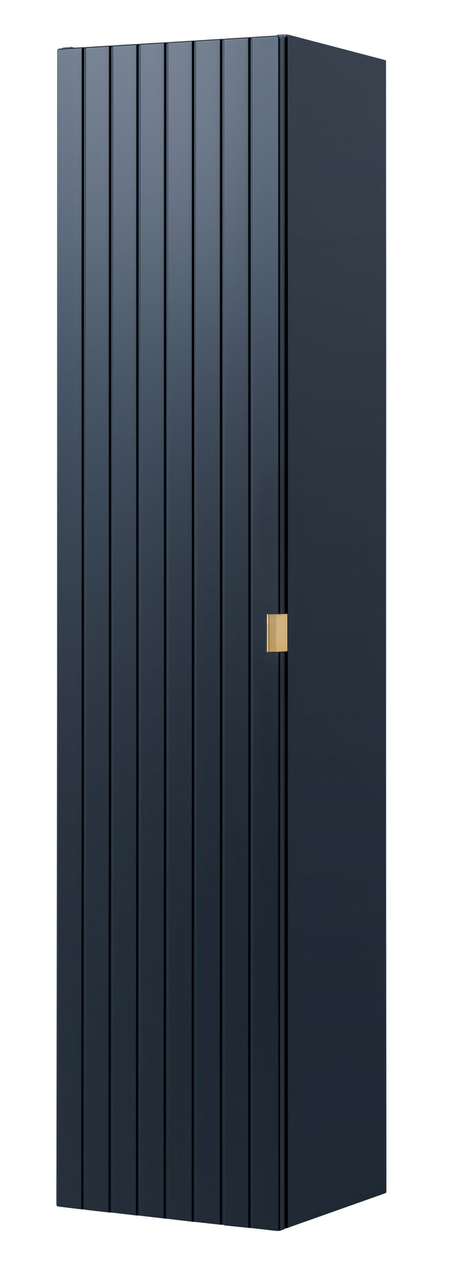 Regał łazienkowy Olimmi 35 cm wiszący granatowy lamele - zdjęcie 1