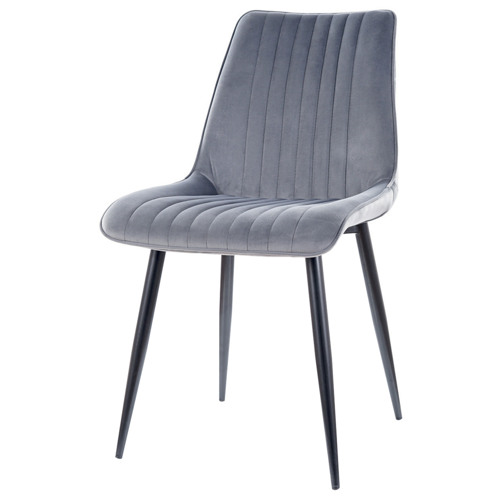 Krzesło tapicerowane Dripperies szare - zdjęcie 1