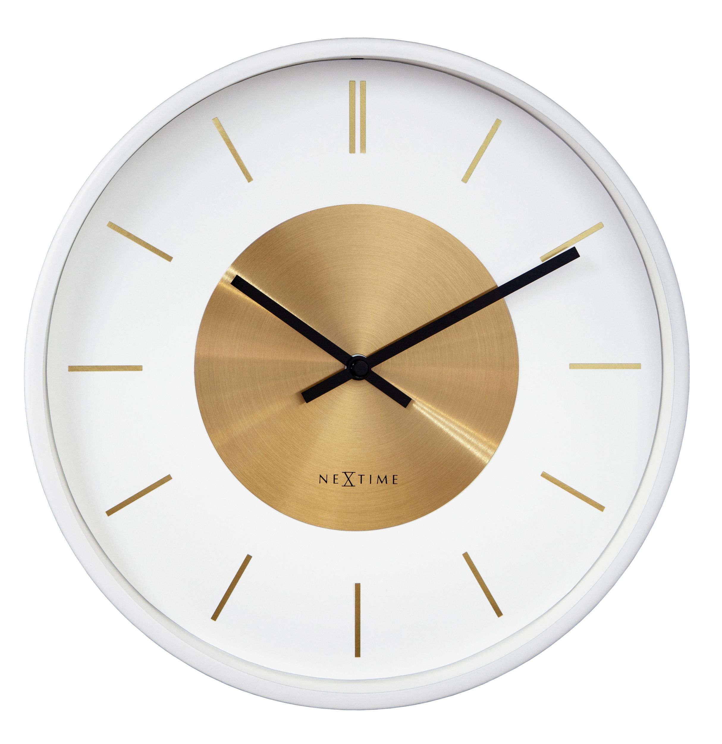Zegar ścienny Retro 25 cm biało-złoty - zdjęcie 1