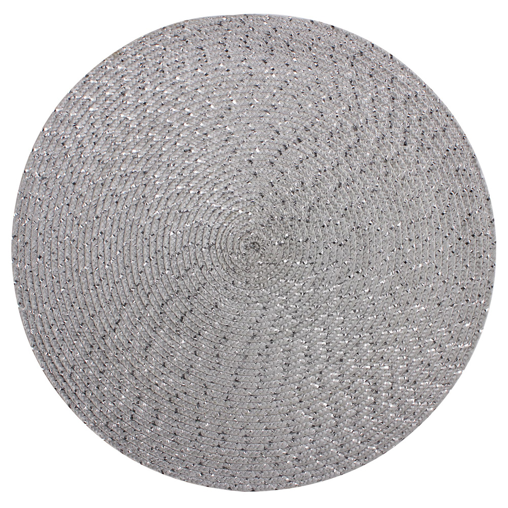 Podkładka pod talerz Betonoptik średnica 38 cm srebrna - zdjęcie 1