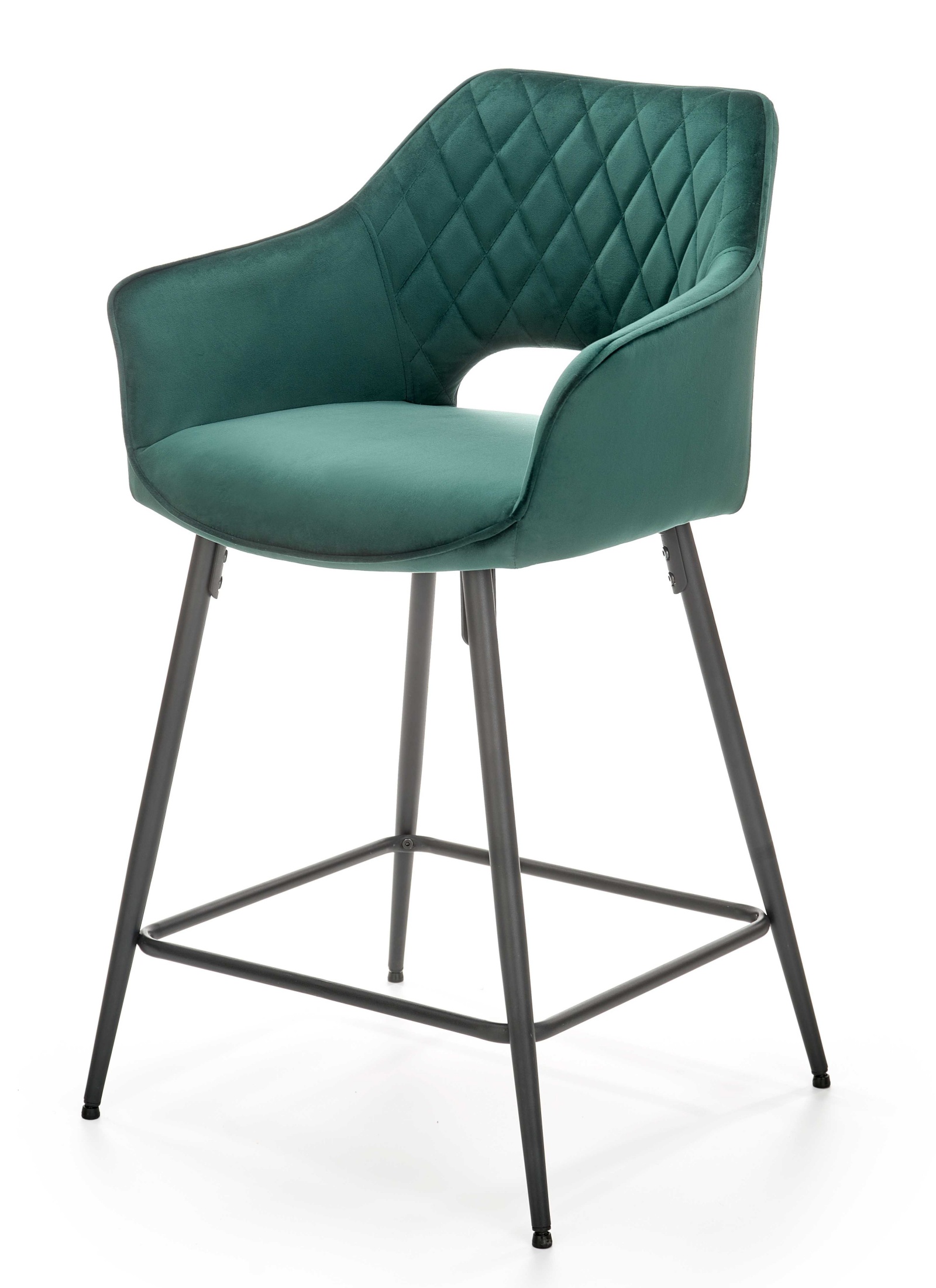 Hoker tapicerowany Parturel zielony - zdjęcie 1