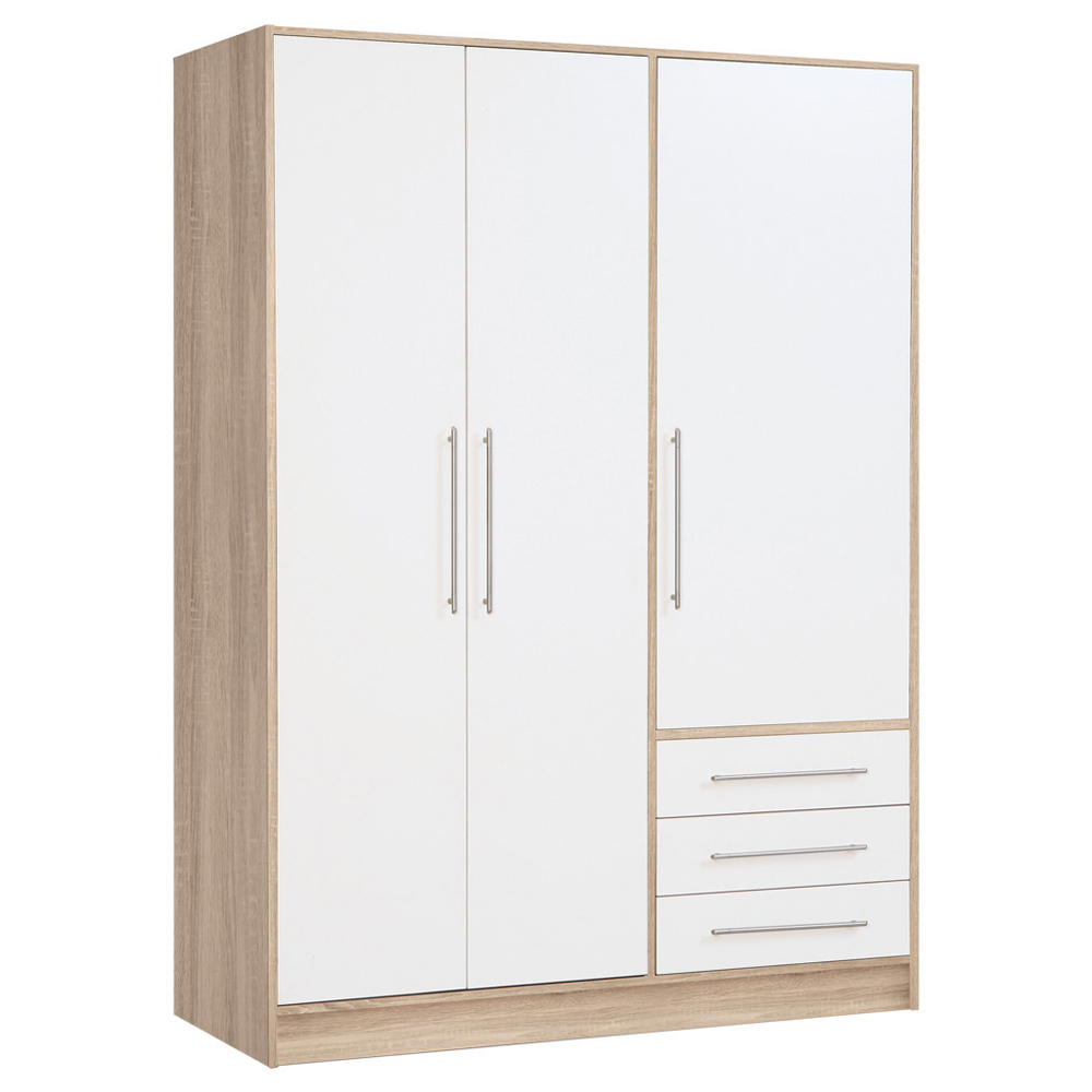 Szafa trzydrzwiowa z trzema szufladami Jupiter - zdjęcie 1