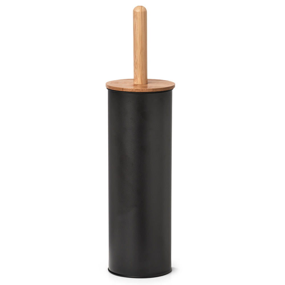 Szczotka do WC Skanie z bambusową rączką czarna - zdjęcie 1