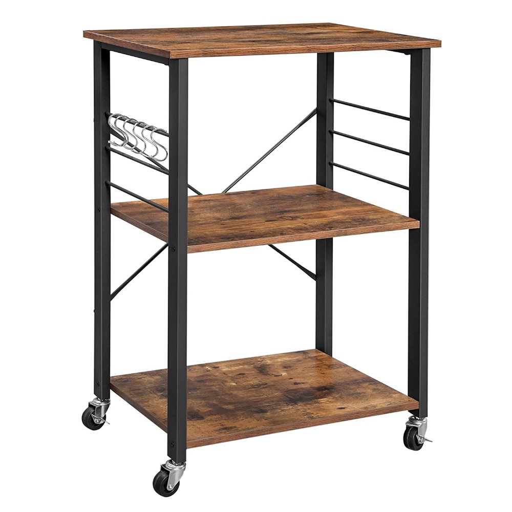 Barek na kółkach Ramizu z półkami i haczykami - zdjęcie 1