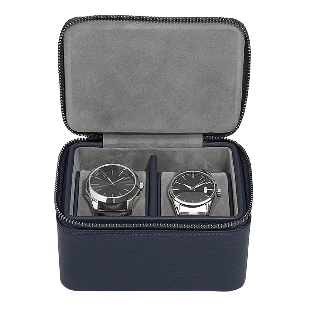 Organizer na biżuterię Pebble Large Travel Watch Box granatowy - zdjęcie 1