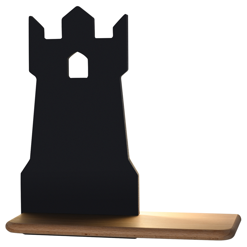 Kinkiet ścienny do pokoju dziecięcego Dreamie wieża czarny - zdjęcie 1