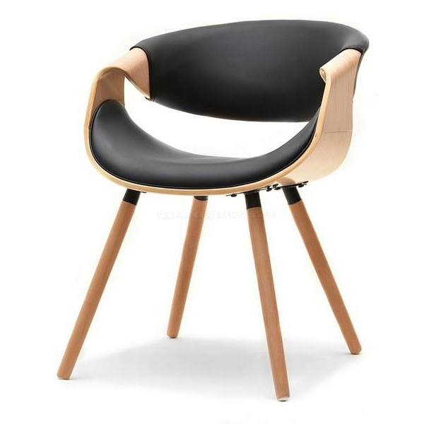  Krzesło Bent dąb - czarny NA FR - zdjęcie 1