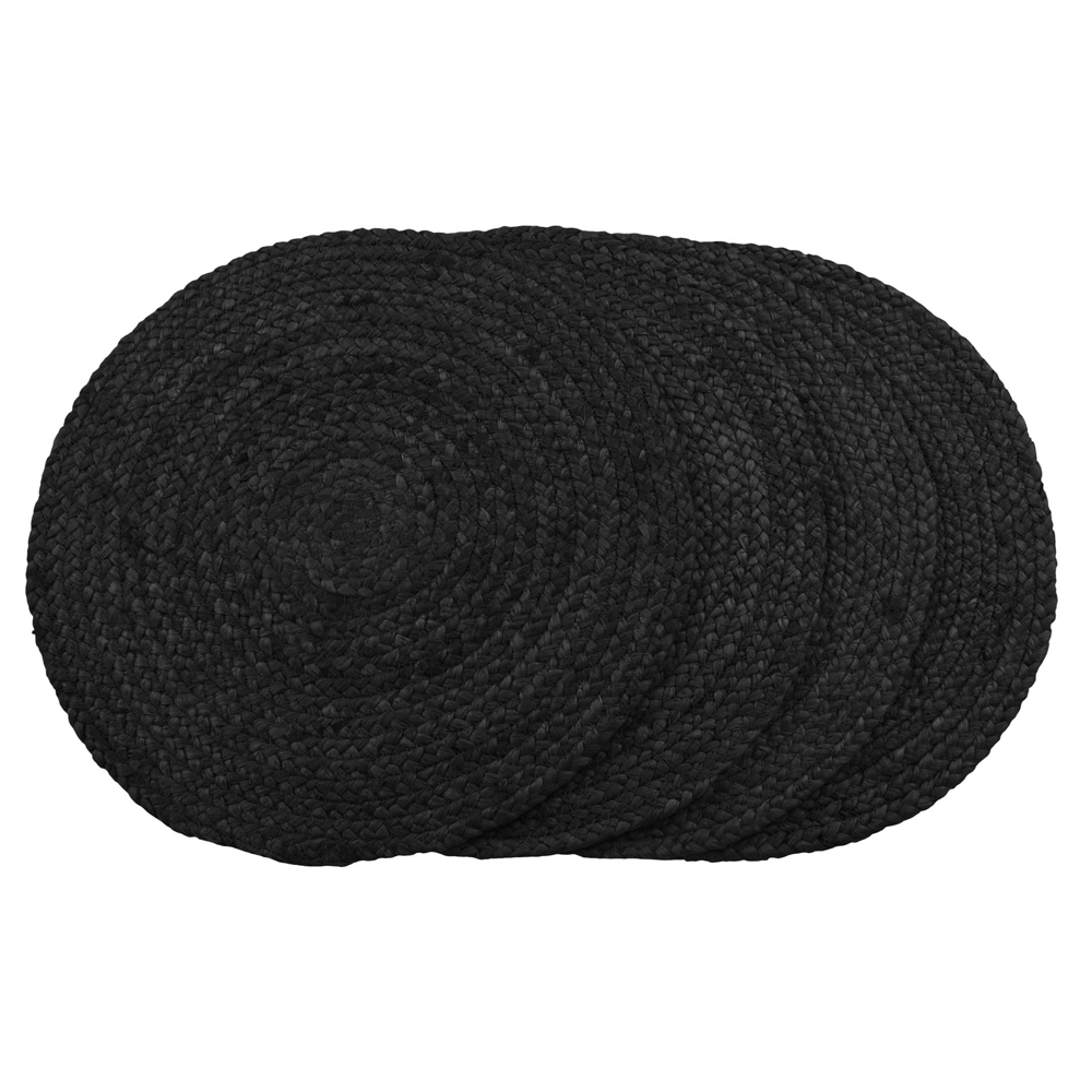 Zestaw czterech podkładek Ulatiott średnica 38 cm ciemnoszare - zdjęcie 1