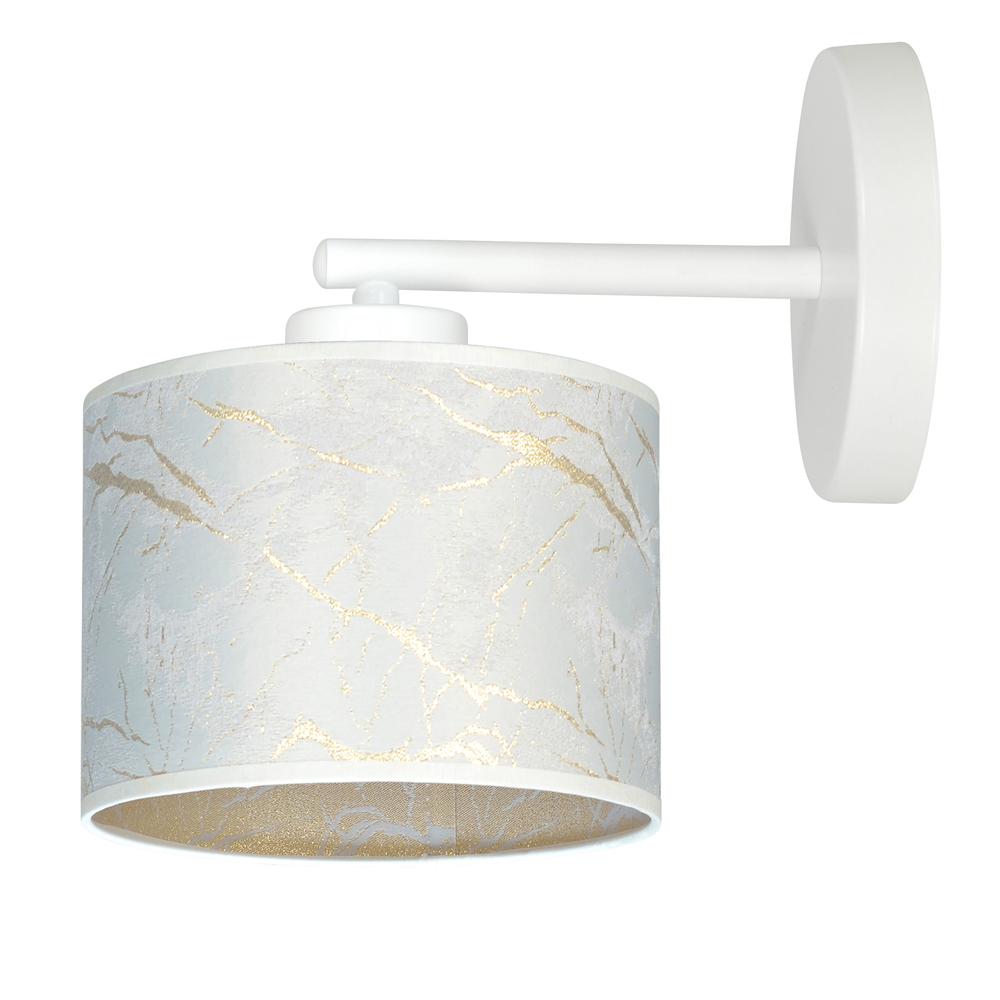 Kinkiet ścienny Borra średnica 18 cm marmur - zdjęcie 1