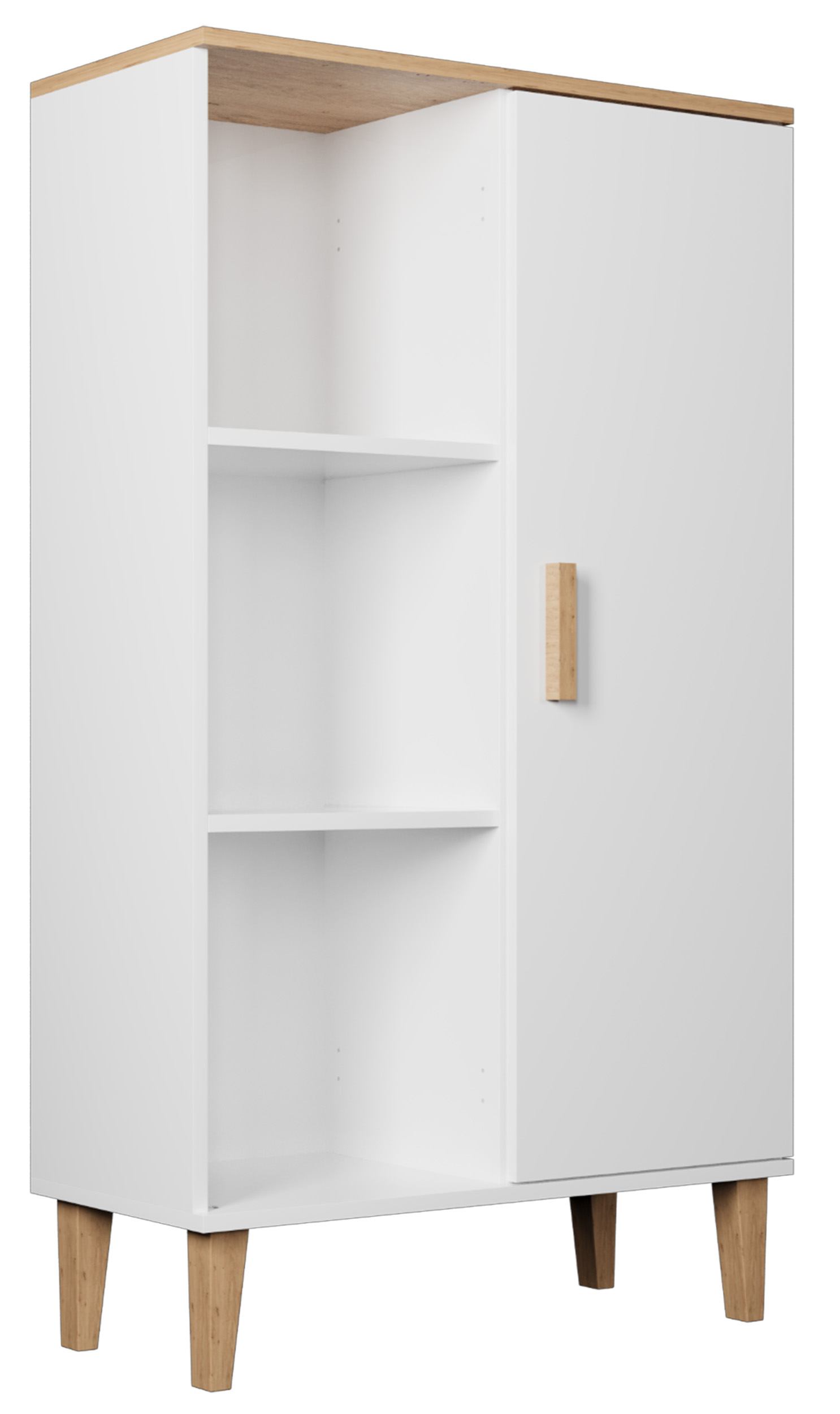 Regał zamykany Sakena biały - zdjęcie 1