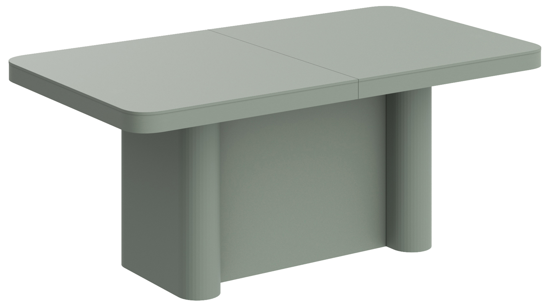 Stół rozkładany Dictivve 160-412x100 cm zielony mat - zdjęcie 1