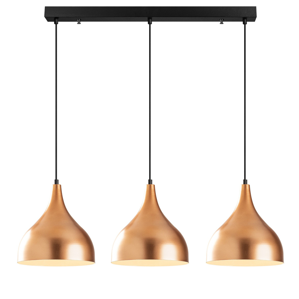 Żyrandol Ardulace x3 miedziany - zdjęcie 1